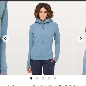 Lululemon Scuba Hoodie in Heathered Illuminight. Size 6